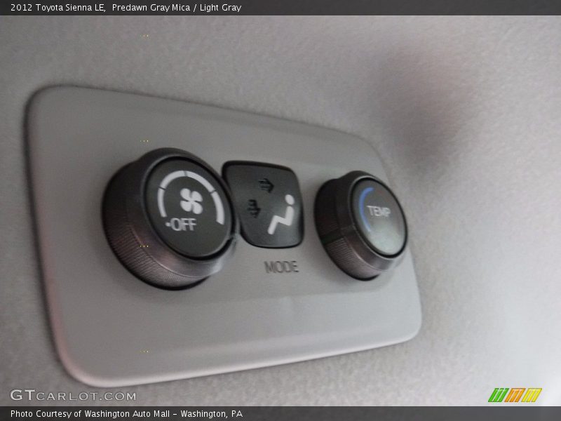 Predawn Gray Mica / Light Gray 2012 Toyota Sienna LE