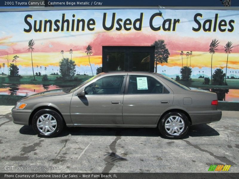 Cashmere Beige Metallic / Gray 2001 Toyota Camry LE