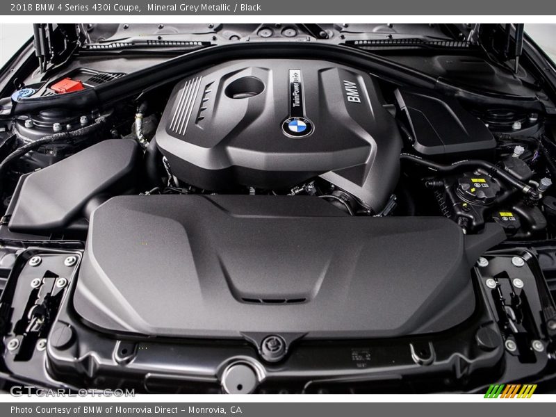 Mineral Grey Metallic / Black 2018 BMW 4 Series 430i Coupe