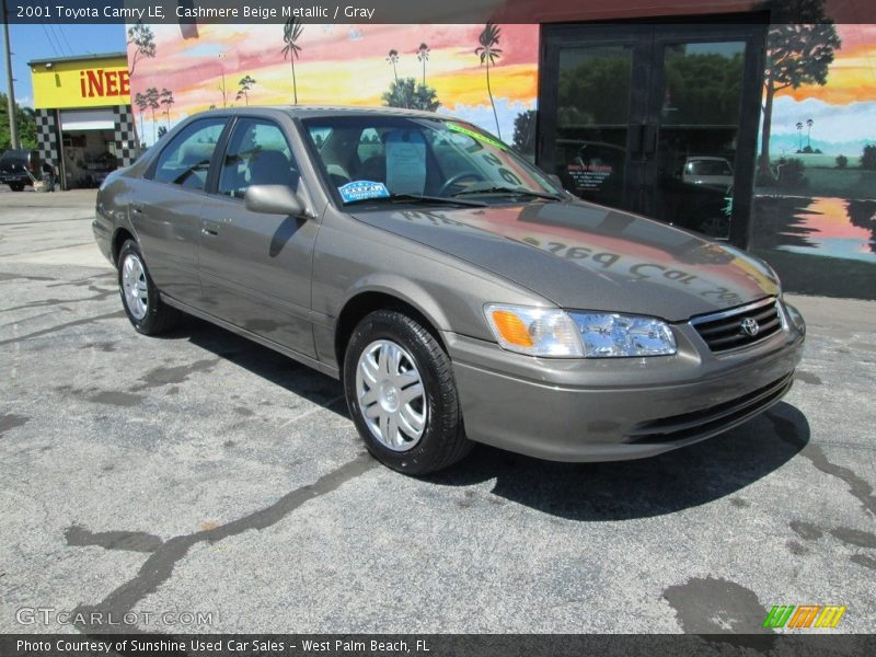 Cashmere Beige Metallic / Gray 2001 Toyota Camry LE