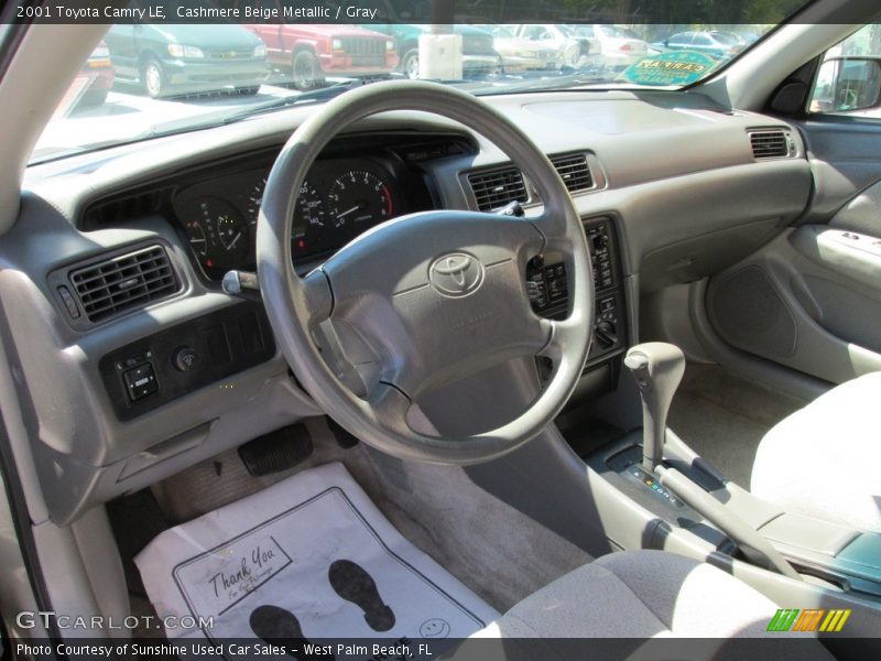 Cashmere Beige Metallic / Gray 2001 Toyota Camry LE
