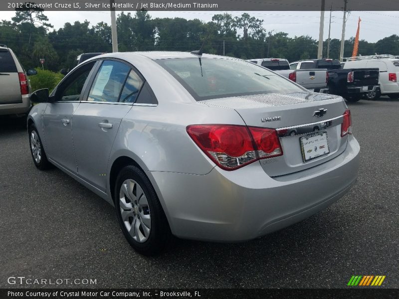 Silver Ice Metallic / Jet Black/Medium Titanium 2012 Chevrolet Cruze LS