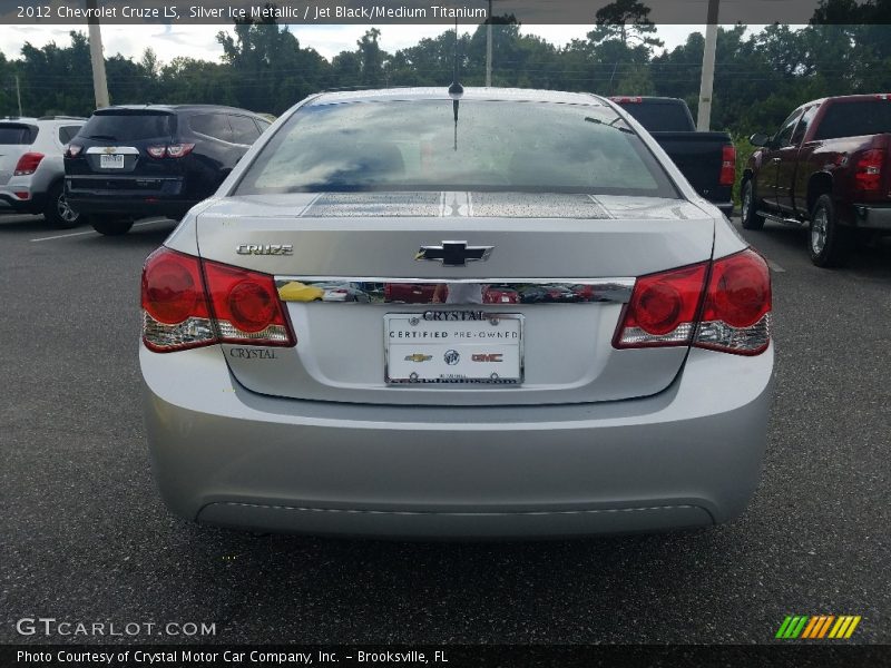 Silver Ice Metallic / Jet Black/Medium Titanium 2012 Chevrolet Cruze LS