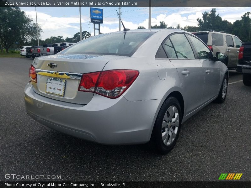 Silver Ice Metallic / Jet Black/Medium Titanium 2012 Chevrolet Cruze LS