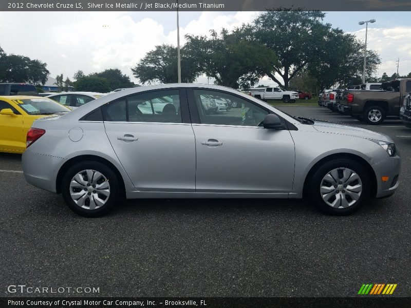Silver Ice Metallic / Jet Black/Medium Titanium 2012 Chevrolet Cruze LS