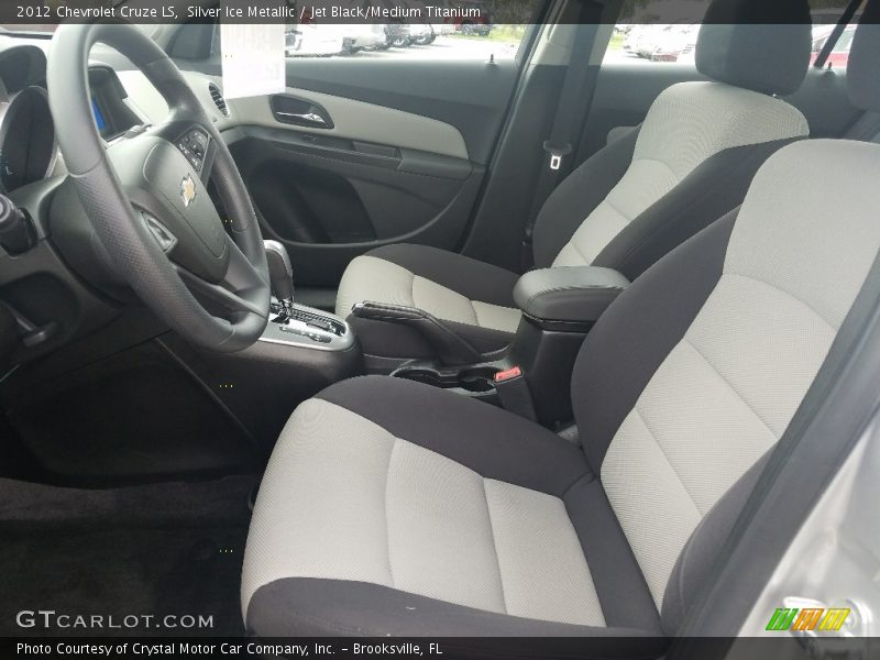 Silver Ice Metallic / Jet Black/Medium Titanium 2012 Chevrolet Cruze LS