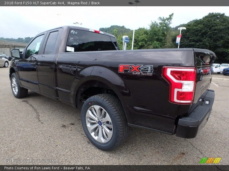 Magma Red / Black 2018 Ford F150 XLT SuperCab 4x4