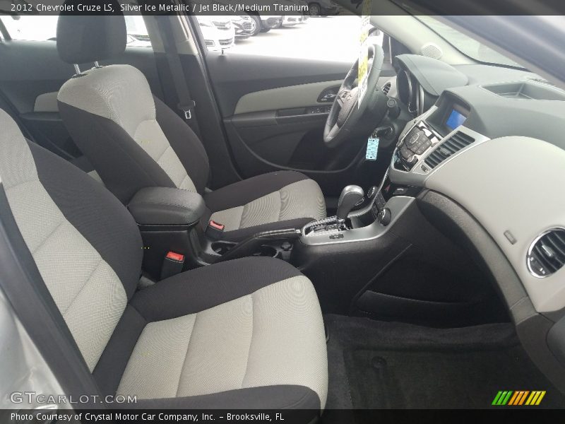 Silver Ice Metallic / Jet Black/Medium Titanium 2012 Chevrolet Cruze LS