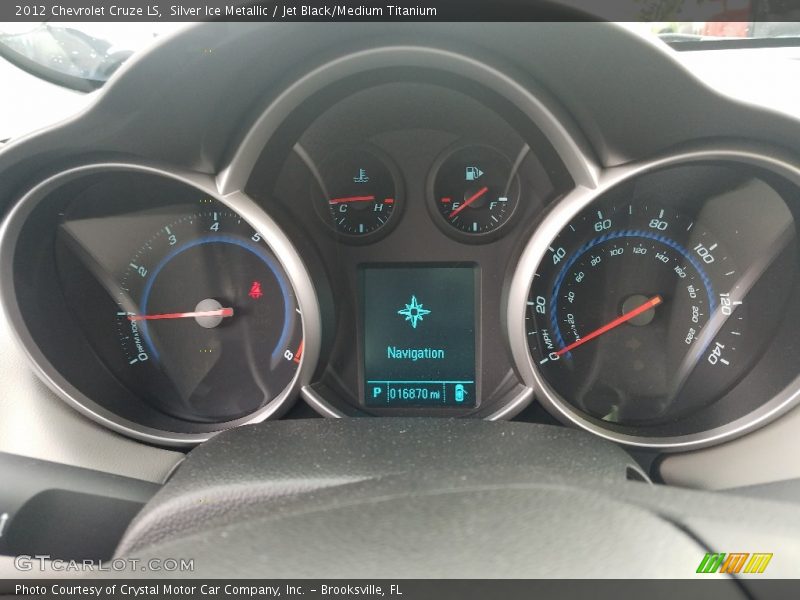 Silver Ice Metallic / Jet Black/Medium Titanium 2012 Chevrolet Cruze LS