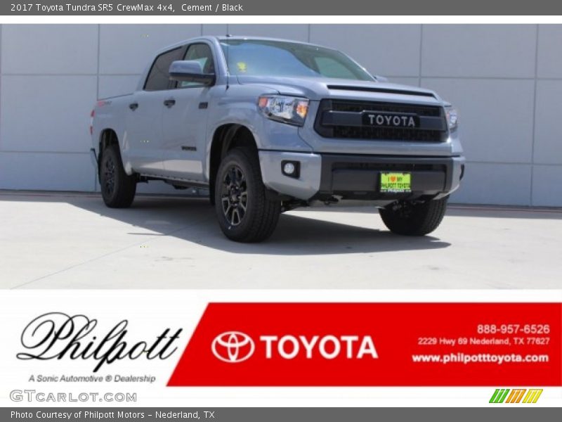 Cement / Black 2017 Toyota Tundra SR5 CrewMax 4x4