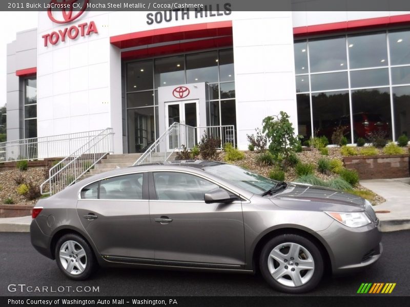 Mocha Steel Metallic / Cocoa/Cashmere 2011 Buick LaCrosse CX