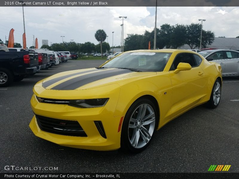 Bright Yellow / Jet Black 2016 Chevrolet Camaro LT Coupe