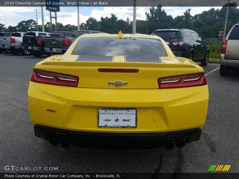 Bright Yellow / Jet Black 2016 Chevrolet Camaro LT Coupe