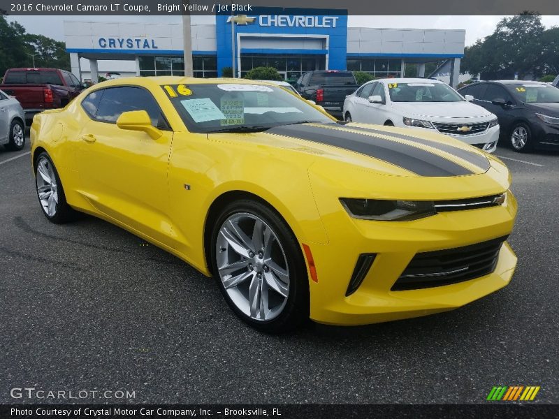 Bright Yellow / Jet Black 2016 Chevrolet Camaro LT Coupe