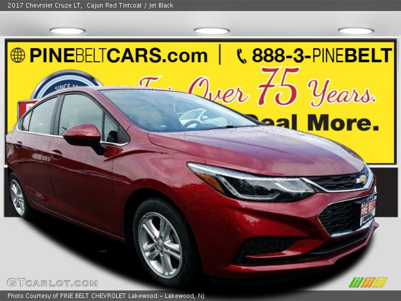 Cajun Red Tintcoat / Jet Black 2017 Chevrolet Cruze LT