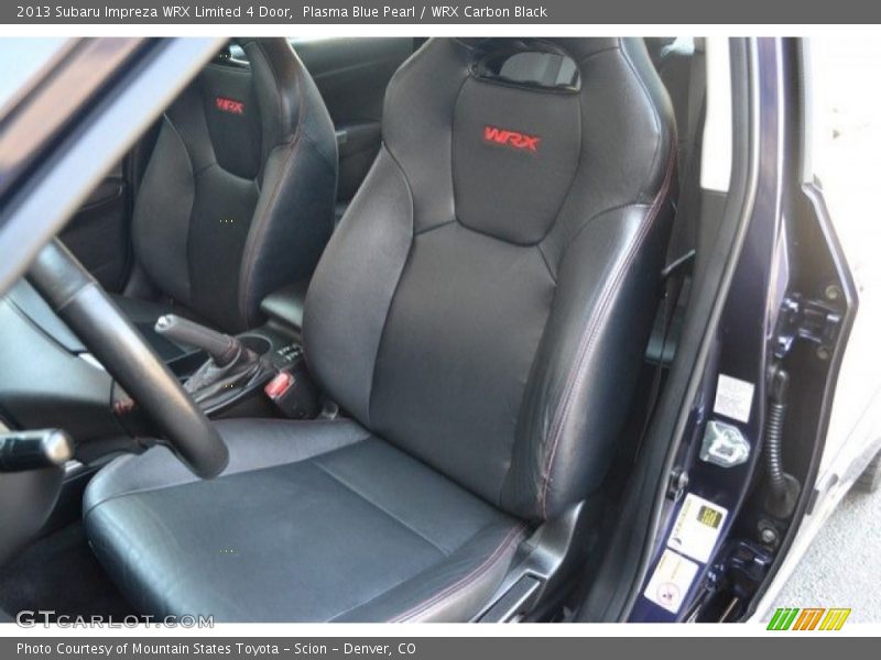Plasma Blue Pearl / WRX Carbon Black 2013 Subaru Impreza WRX Limited 4 Door