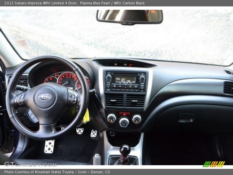 Plasma Blue Pearl / WRX Carbon Black 2013 Subaru Impreza WRX Limited 4 Door