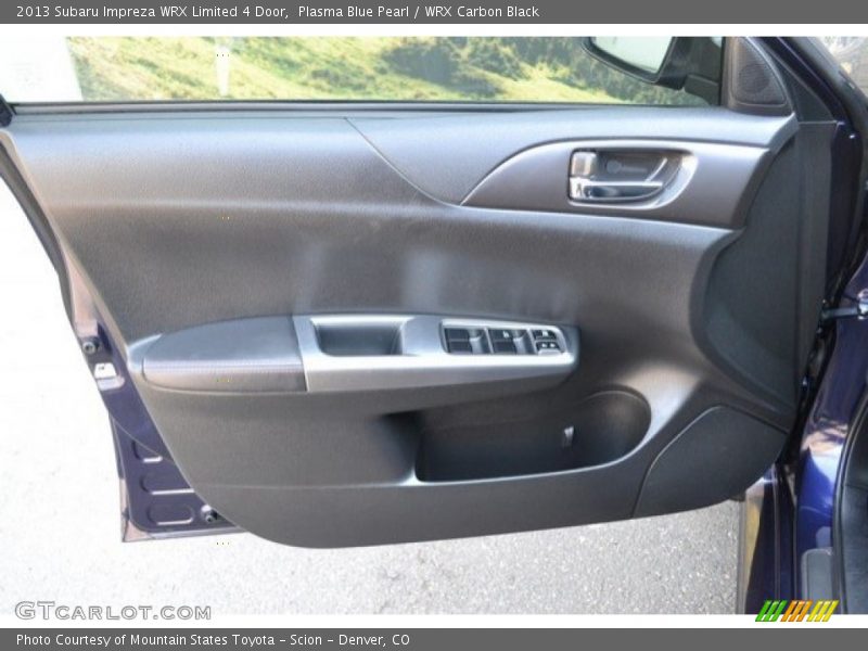 Plasma Blue Pearl / WRX Carbon Black 2013 Subaru Impreza WRX Limited 4 Door