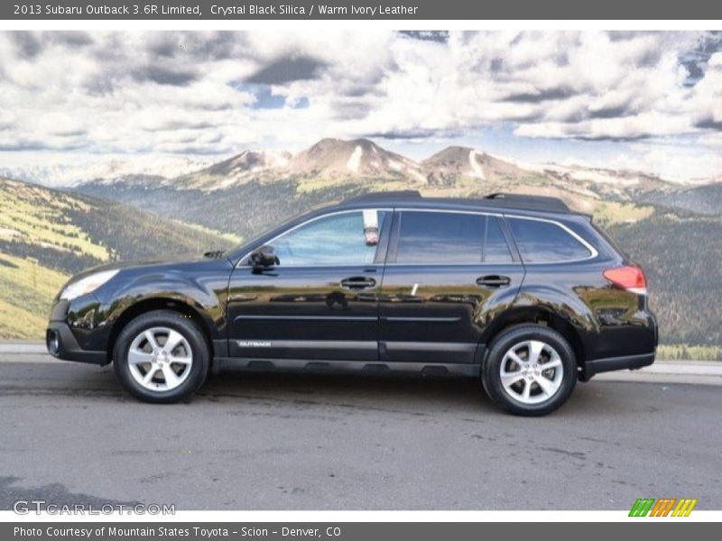 Crystal Black Silica / Warm Ivory Leather 2013 Subaru Outback 3.6R Limited
