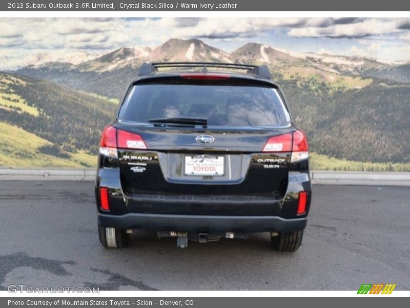 Crystal Black Silica / Warm Ivory Leather 2013 Subaru Outback 3.6R Limited