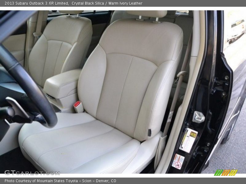 Crystal Black Silica / Warm Ivory Leather 2013 Subaru Outback 3.6R Limited