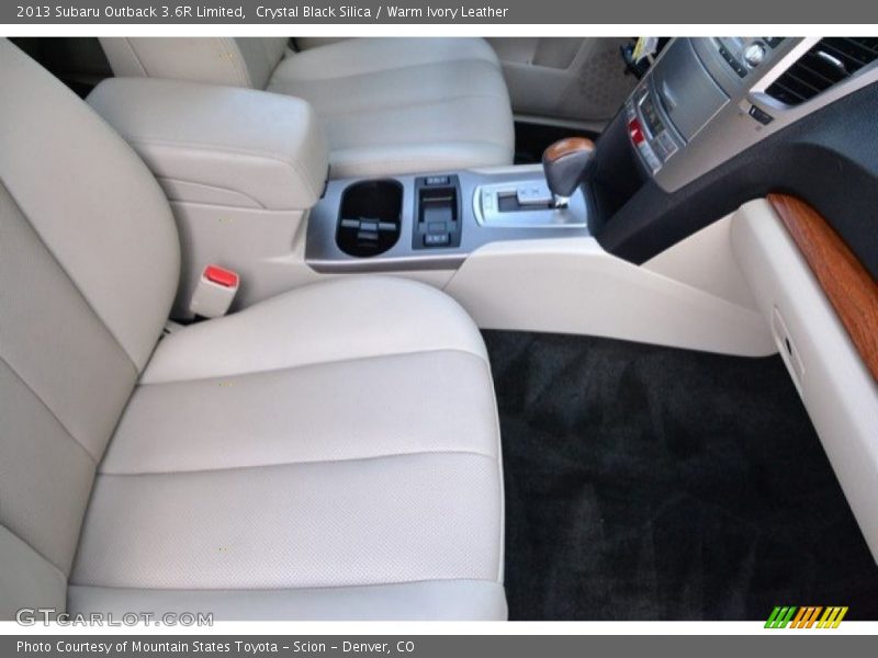 Crystal Black Silica / Warm Ivory Leather 2013 Subaru Outback 3.6R Limited