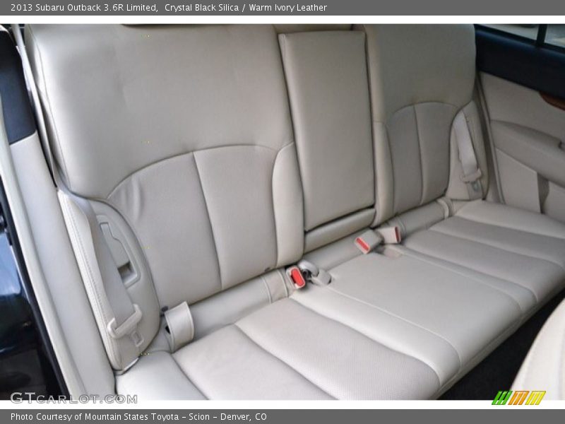 Crystal Black Silica / Warm Ivory Leather 2013 Subaru Outback 3.6R Limited
