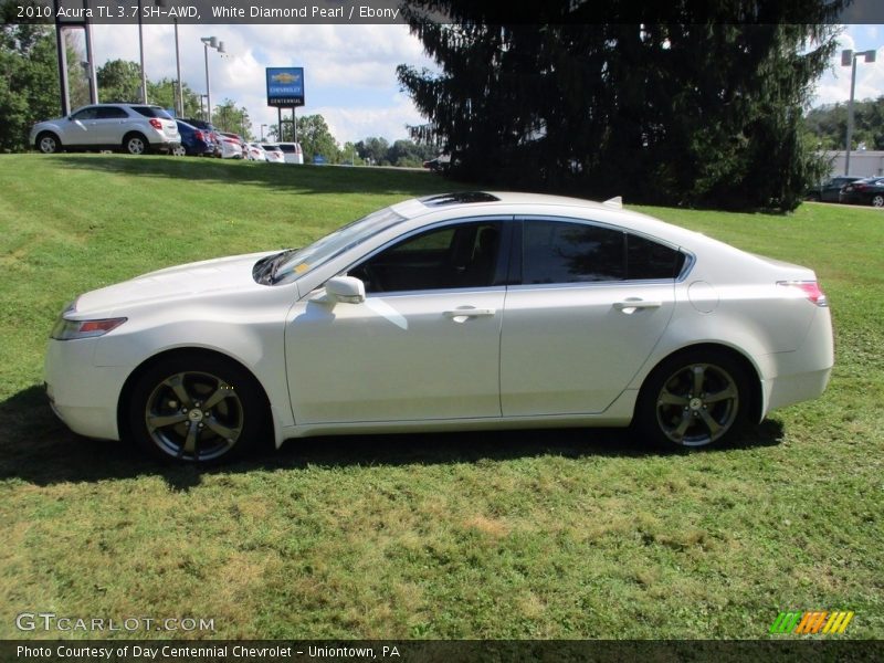 White Diamond Pearl / Ebony 2010 Acura TL 3.7 SH-AWD