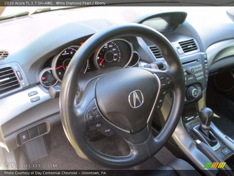 White Diamond Pearl / Ebony 2010 Acura TL 3.7 SH-AWD