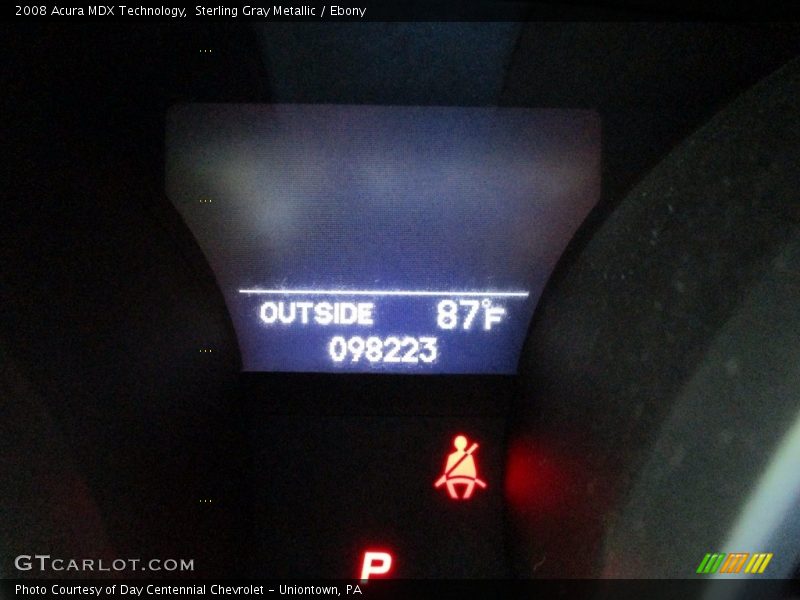 Sterling Gray Metallic / Ebony 2008 Acura MDX Technology