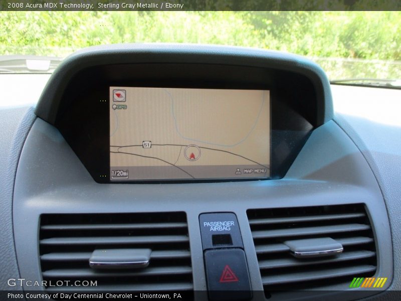 Sterling Gray Metallic / Ebony 2008 Acura MDX Technology