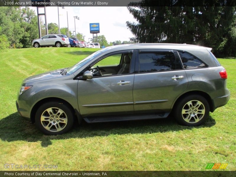 Sterling Gray Metallic / Ebony 2008 Acura MDX Technology