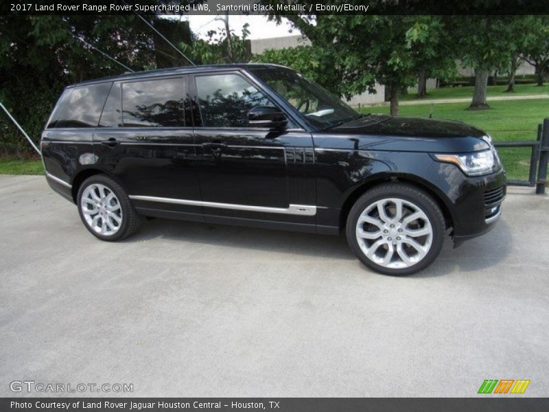 Santorini Black Metallic / Ebony/Ebony 2017 Land Rover Range Rover Supercharged LWB