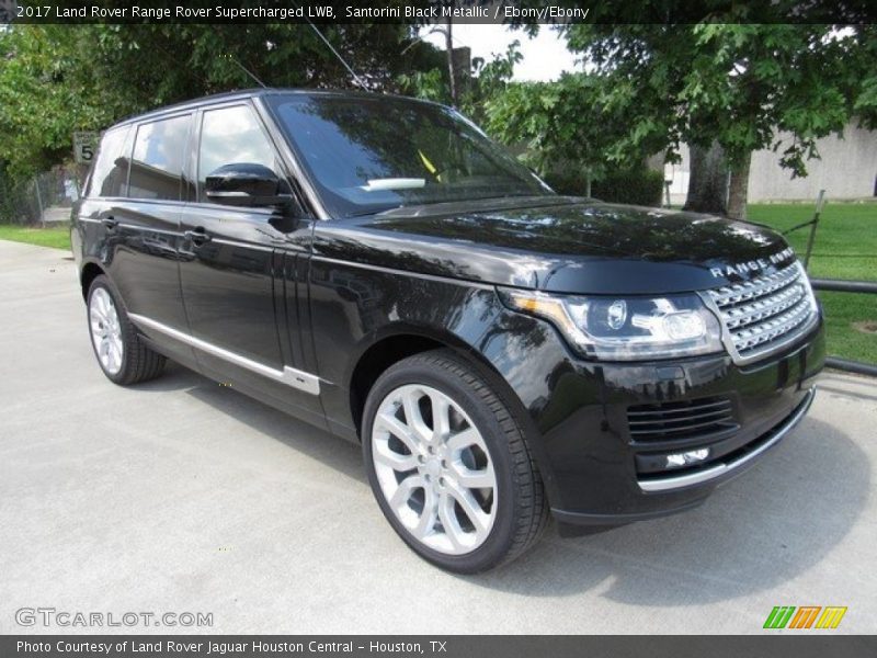 Santorini Black Metallic / Ebony/Ebony 2017 Land Rover Range Rover Supercharged LWB