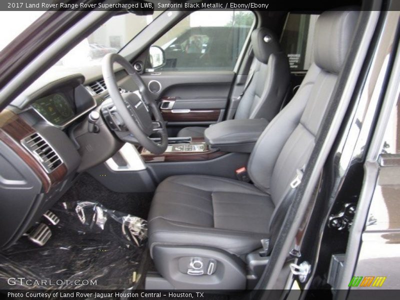 Santorini Black Metallic / Ebony/Ebony 2017 Land Rover Range Rover Supercharged LWB