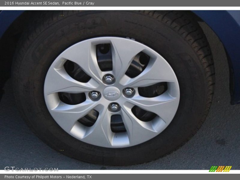 Pacific Blue / Gray 2016 Hyundai Accent SE Sedan