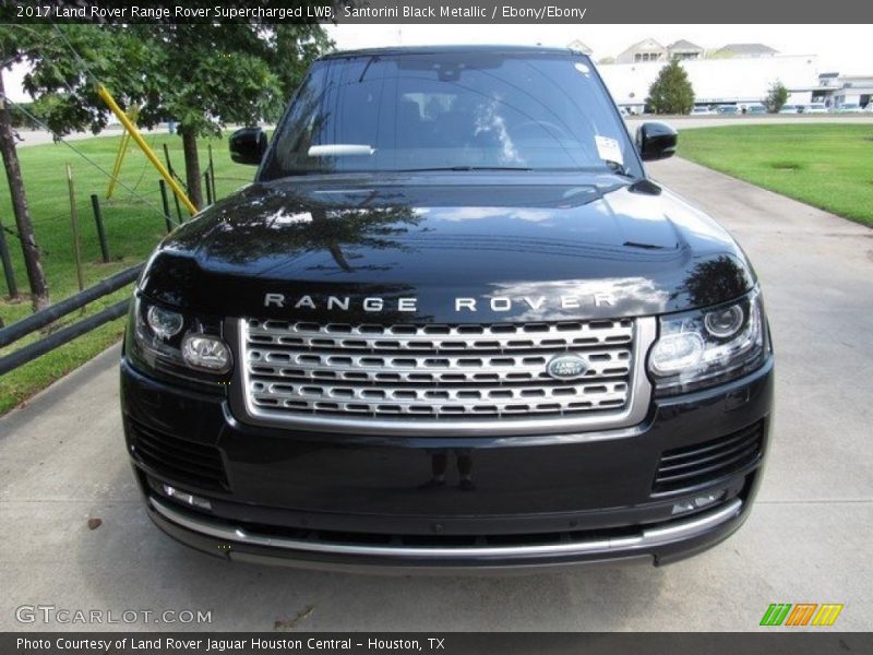 Santorini Black Metallic / Ebony/Ebony 2017 Land Rover Range Rover Supercharged LWB