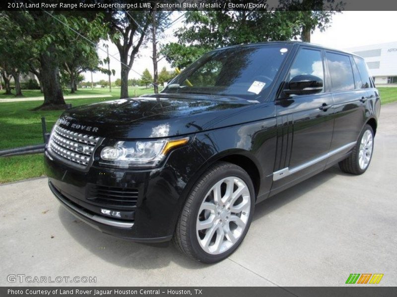 Santorini Black Metallic / Ebony/Ebony 2017 Land Rover Range Rover Supercharged LWB