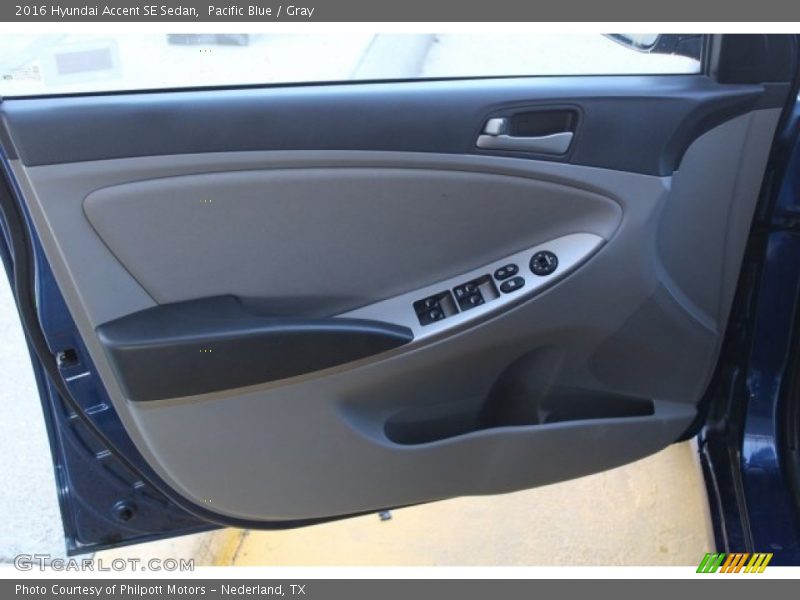 Pacific Blue / Gray 2016 Hyundai Accent SE Sedan