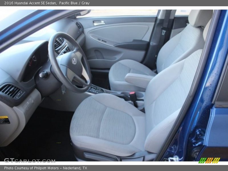 Pacific Blue / Gray 2016 Hyundai Accent SE Sedan