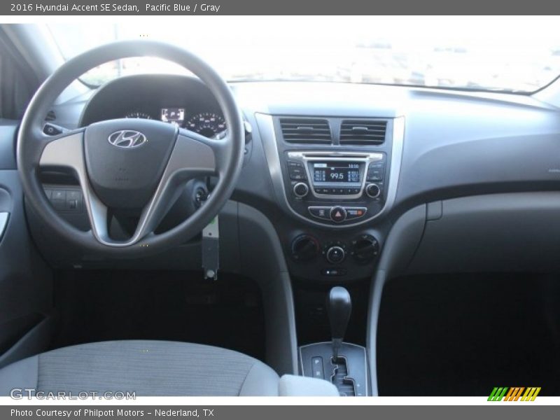 Pacific Blue / Gray 2016 Hyundai Accent SE Sedan