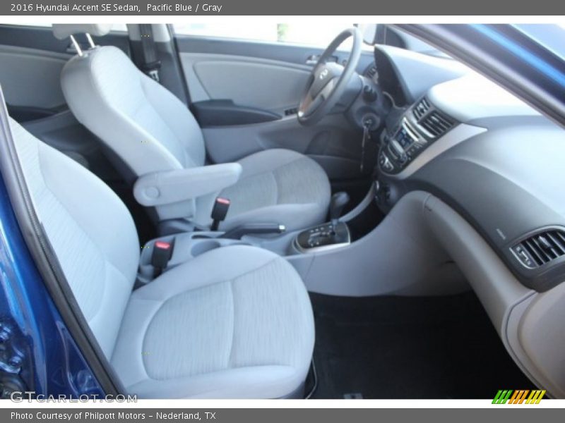 Pacific Blue / Gray 2016 Hyundai Accent SE Sedan