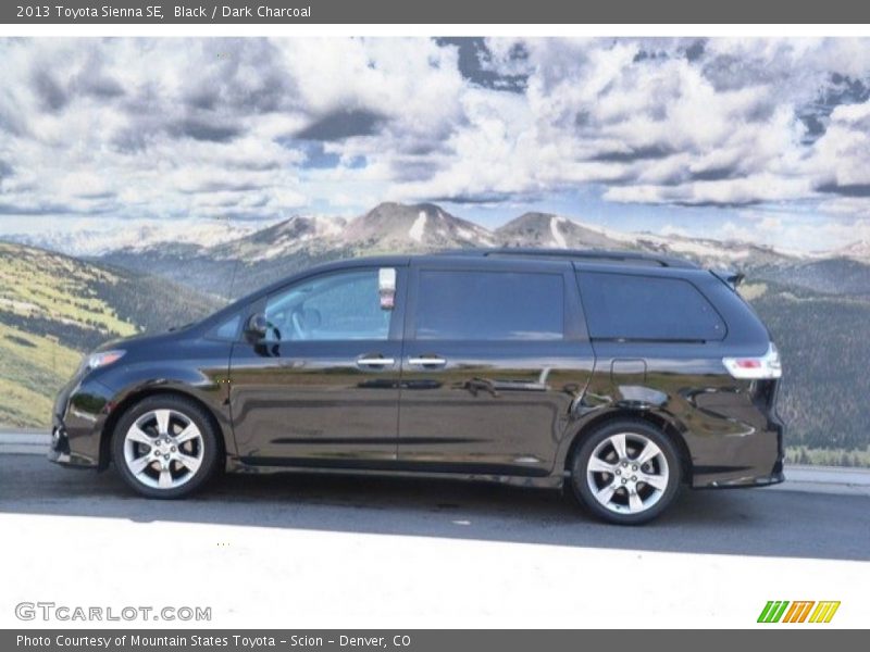 Black / Dark Charcoal 2013 Toyota Sienna SE