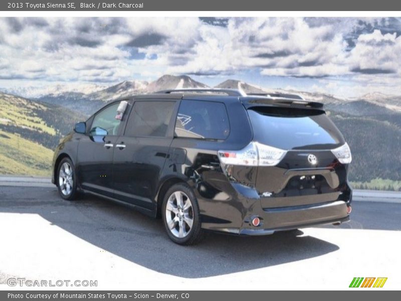 Black / Dark Charcoal 2013 Toyota Sienna SE