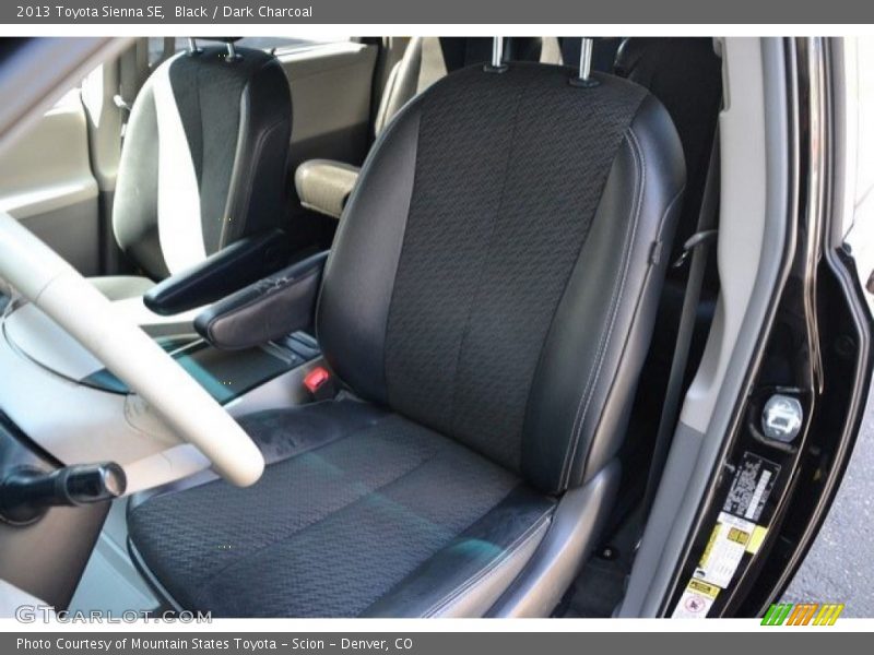 Black / Dark Charcoal 2013 Toyota Sienna SE