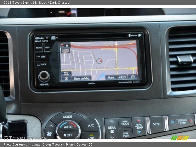 Black / Dark Charcoal 2013 Toyota Sienna SE