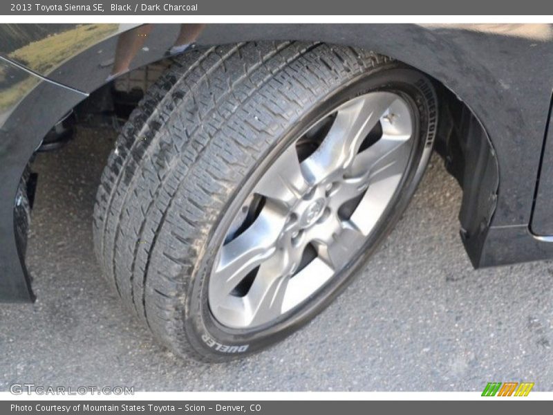 Black / Dark Charcoal 2013 Toyota Sienna SE
