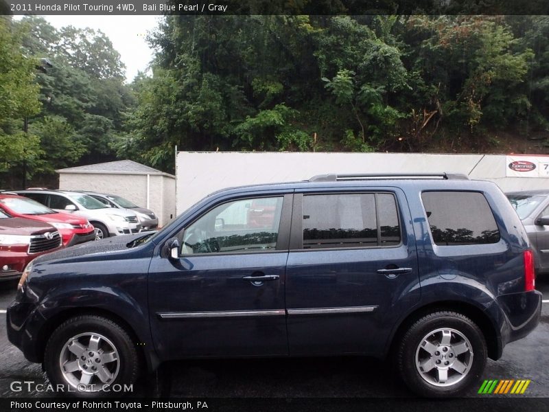 Bali Blue Pearl / Gray 2011 Honda Pilot Touring 4WD