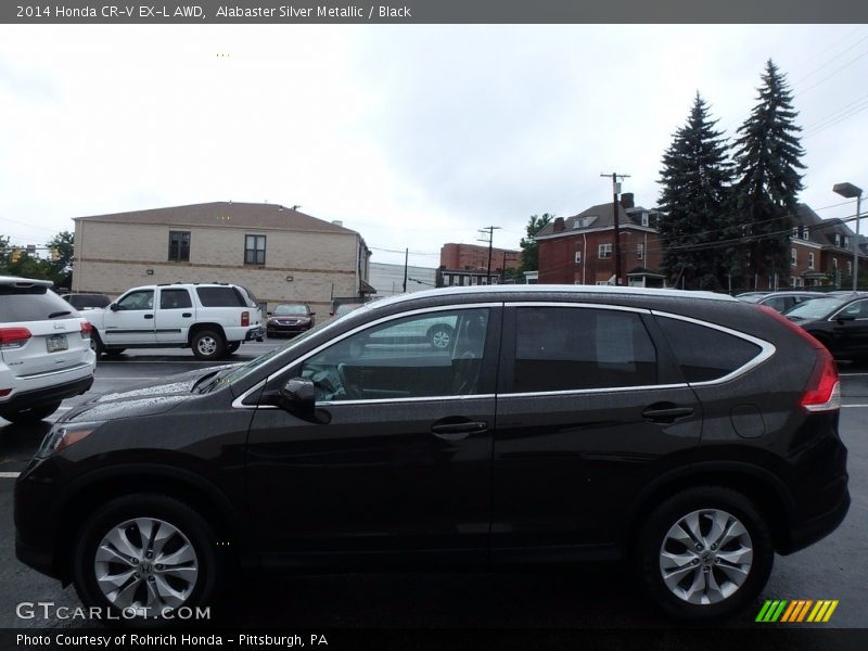 Alabaster Silver Metallic / Black 2014 Honda CR-V EX-L AWD