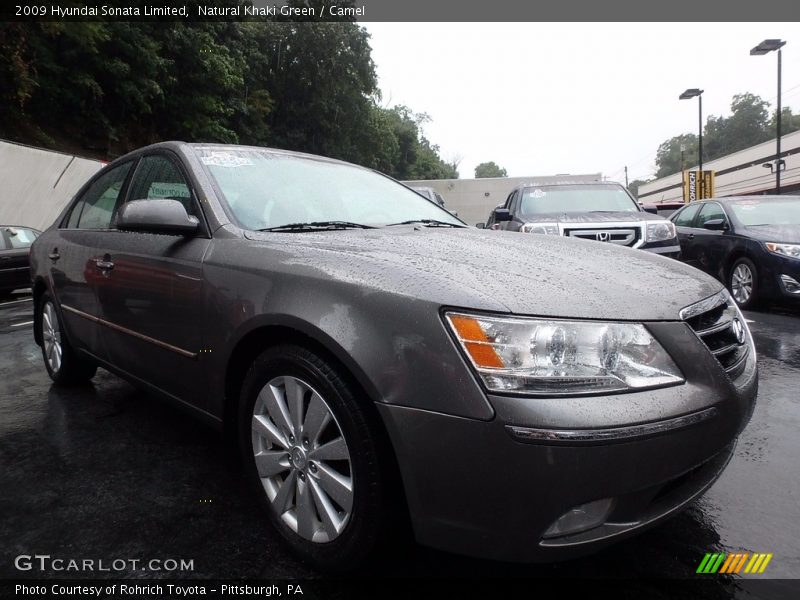 Natural Khaki Green / Camel 2009 Hyundai Sonata Limited
